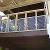 railing reframed ready for siding